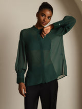 [Tummanvihreä] SilkSilky-FI Womens Shirt 008