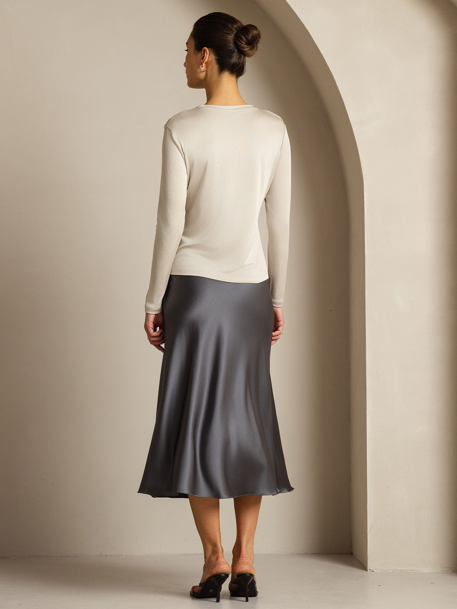 [Harmaa] SilkSilky-FI Womens T-Shirt 012,