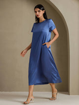 [Aito Petrooli] SilkSilky-FI Short Sleeve Crew Neck Mekko 007