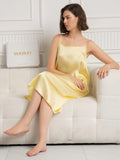 SilkSilky-FI 19Momme Dress Vaaleankeltainen 005