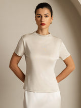 [Harmaa] SilkSilky-FI Short Sleeve Naisten T-paita 001