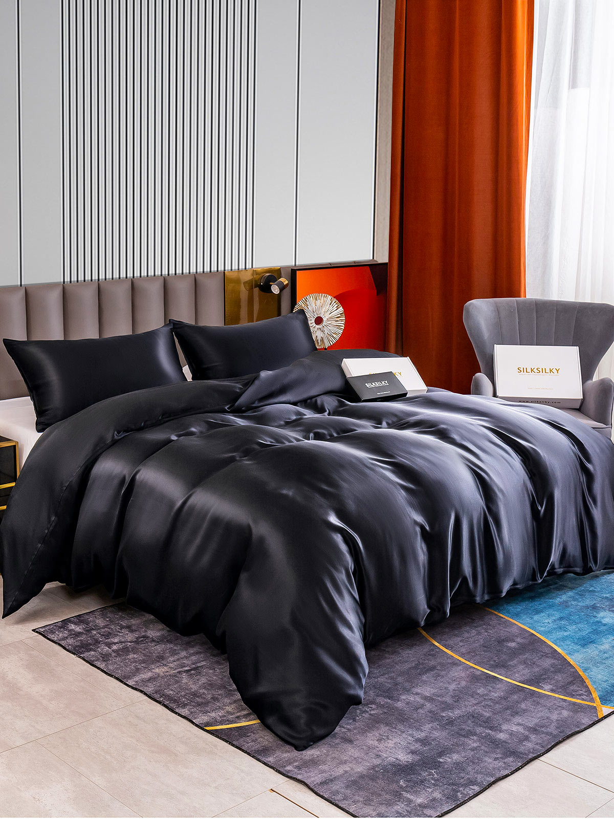 [Musta] SilkSilky-FI 22Momme Bedding Set 002