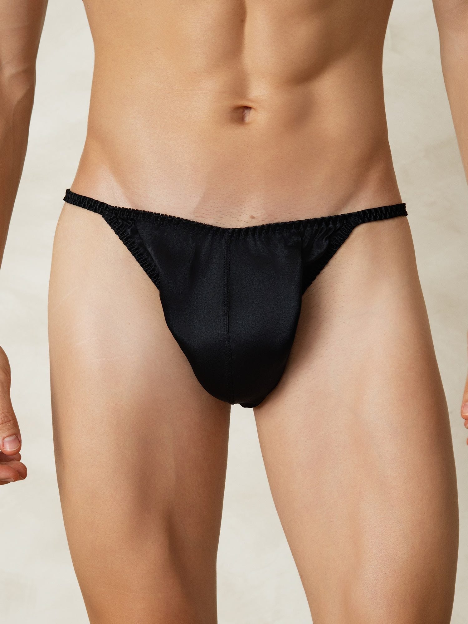 [Musta] SilkSilky-FI Mens Underwear 001