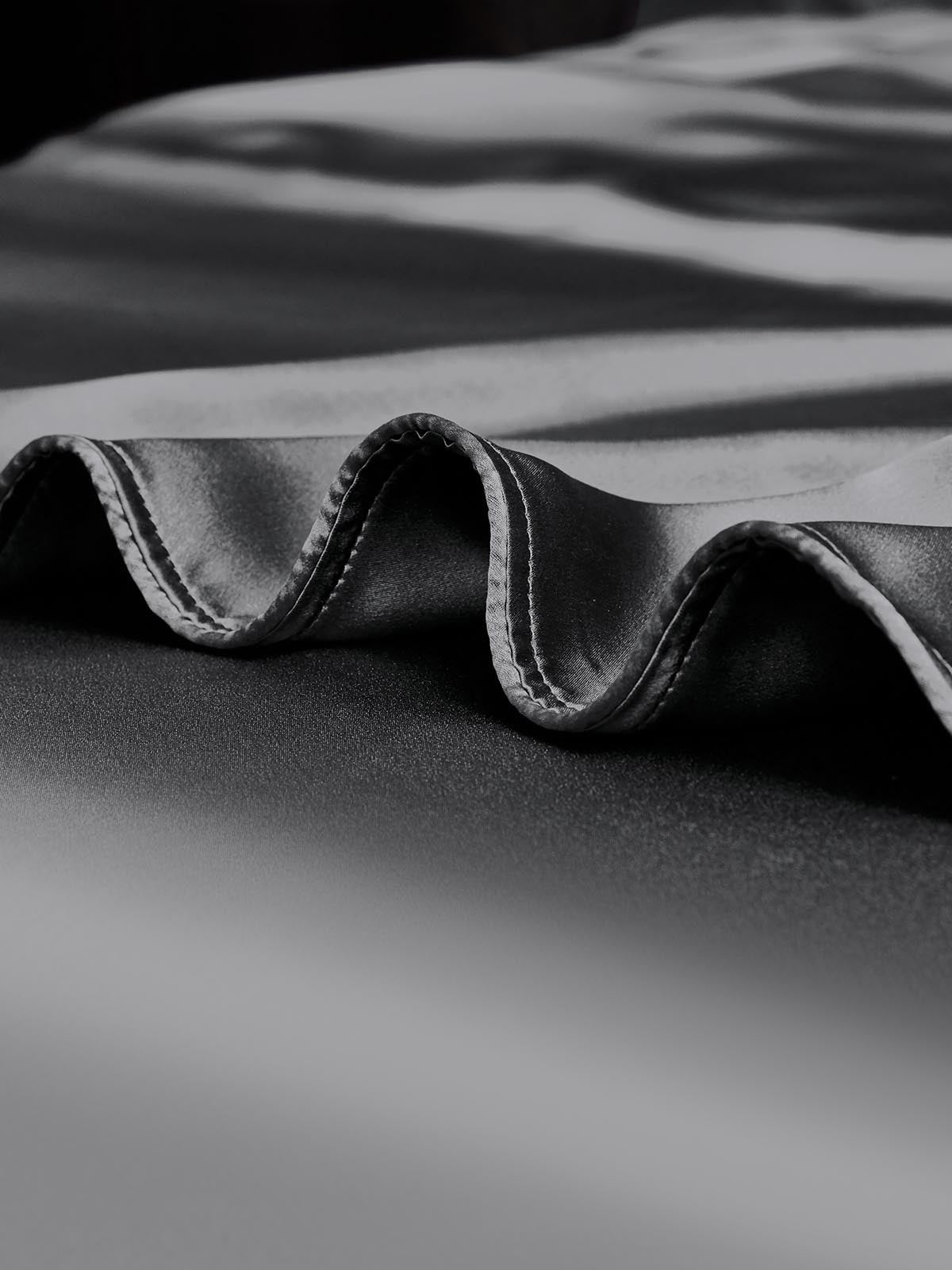 [Tumman Harmaa] SilkSilky-FI 19Momme Duvet Covers 003