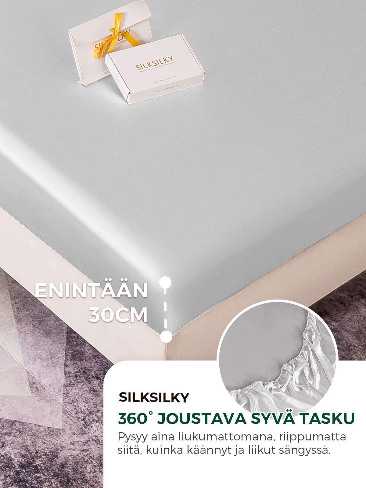 [Hopea] SilkSilky-FI 22Momme Pure Silk Sheet 004