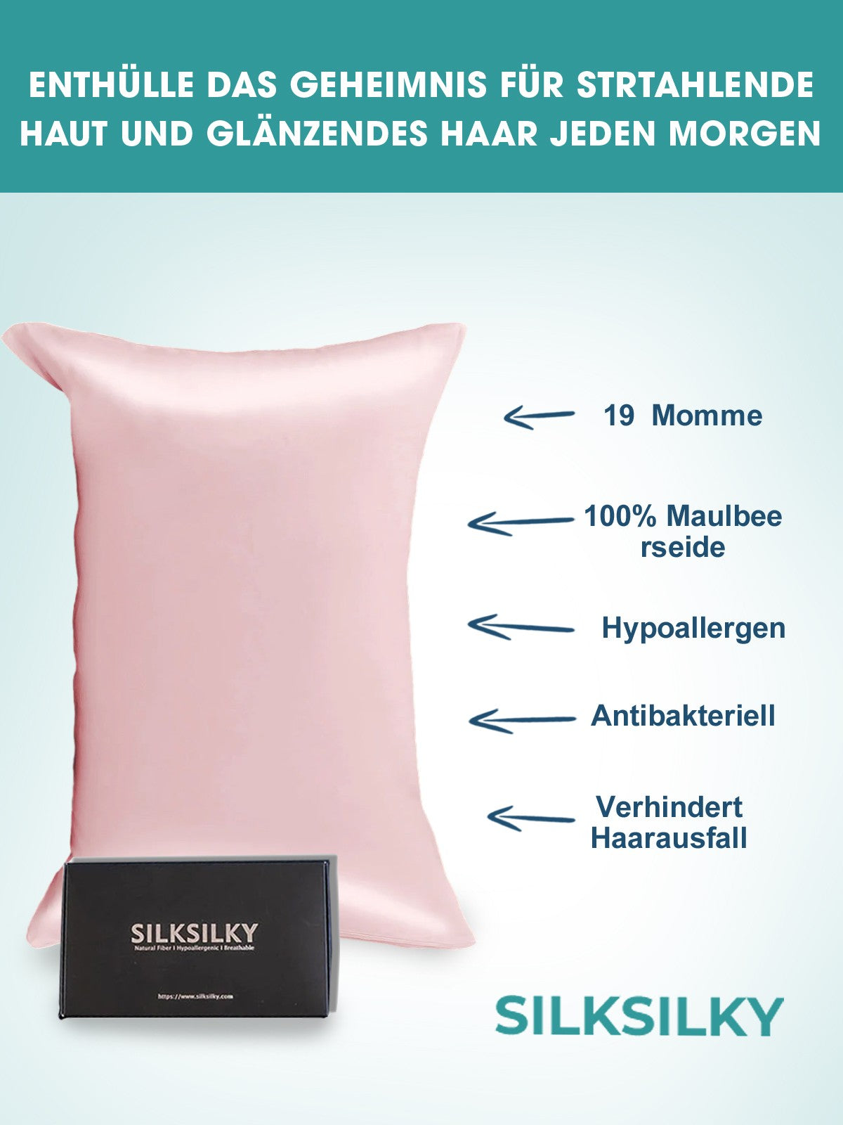 [Pinkki] SilkSilky-FI 19Momme Pillowcase 002