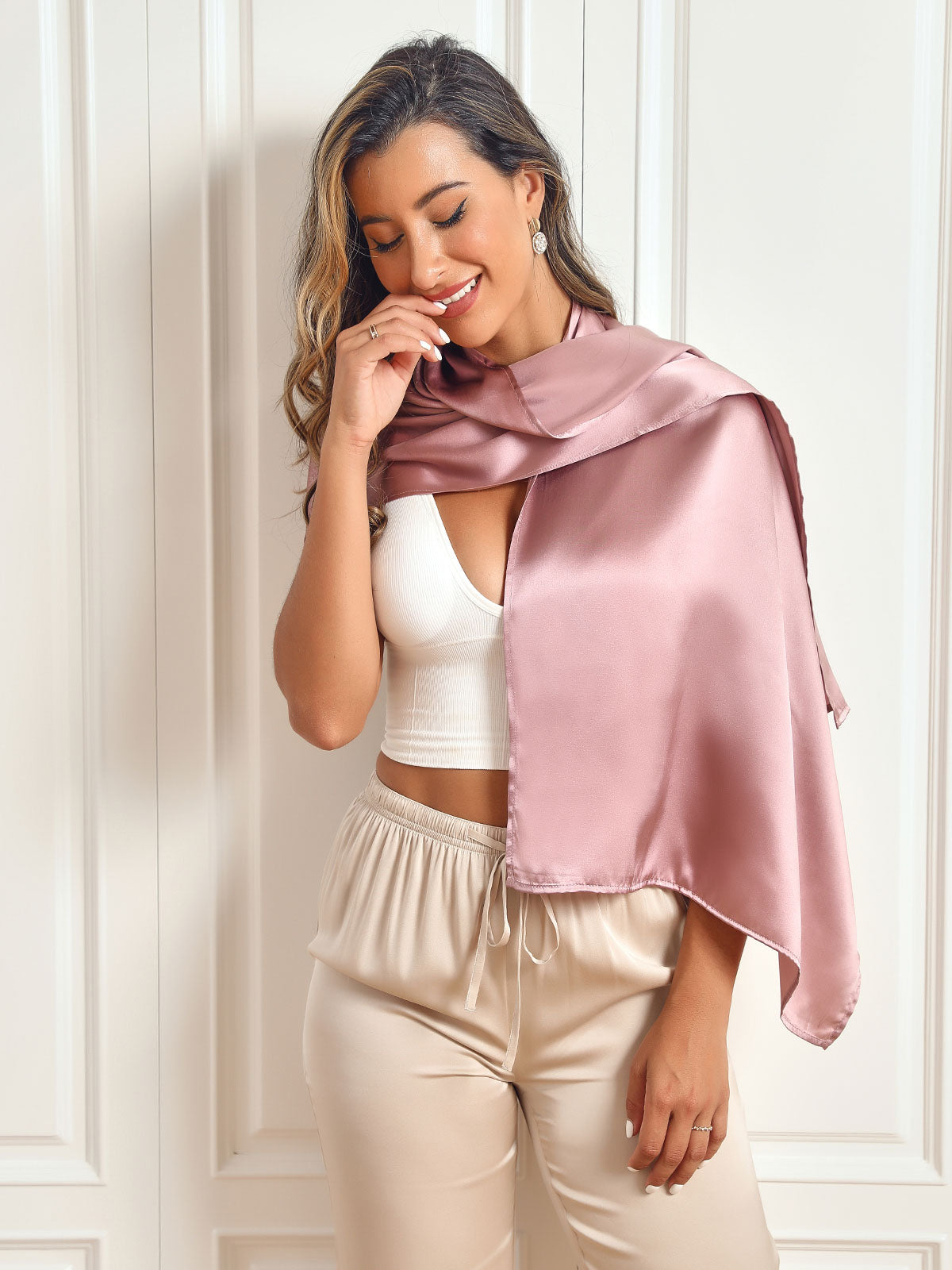 SilkSilky-FI Scarf VaaleanMauve 008