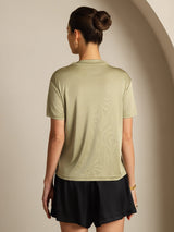 [Kuivattu Yrtti] SilkSilky-FI Short Sleeve Naisten T-paita 002