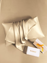 [Beige] SilkSilky-FI 19Momme Pillowcase 005