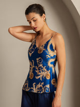 [Navy Lohikäärme] SilkSilky-FI Camisoles 006,
