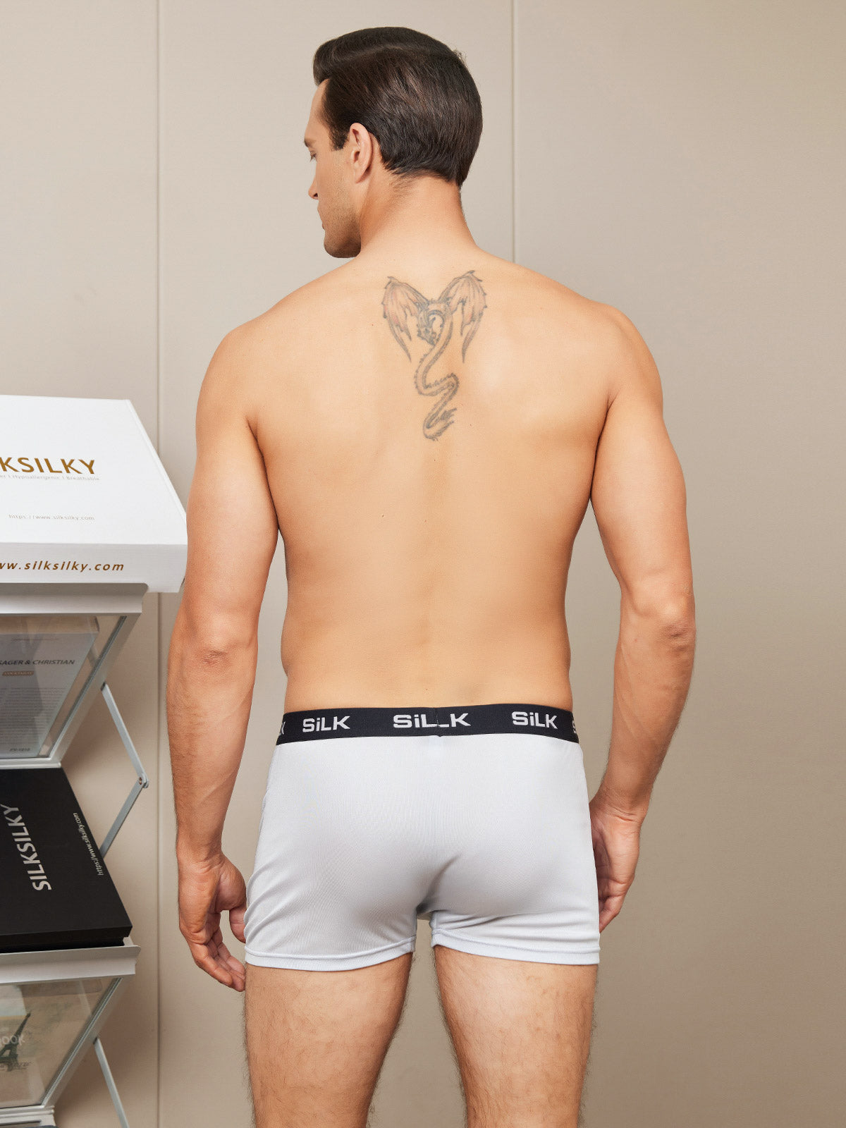 [Harmaa] SilkSilky-FI Mens Underwear 002