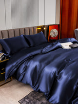 [Tummansininen] SilkSilky-FI 22Momme Bedding Set 007,