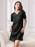 SilkSilky FI Nightgown Musta 005