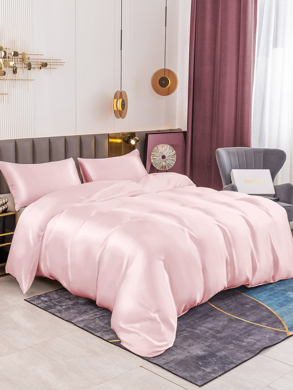 [Pinkki] SilkSilky-FI 19Momme Bedding Set 001