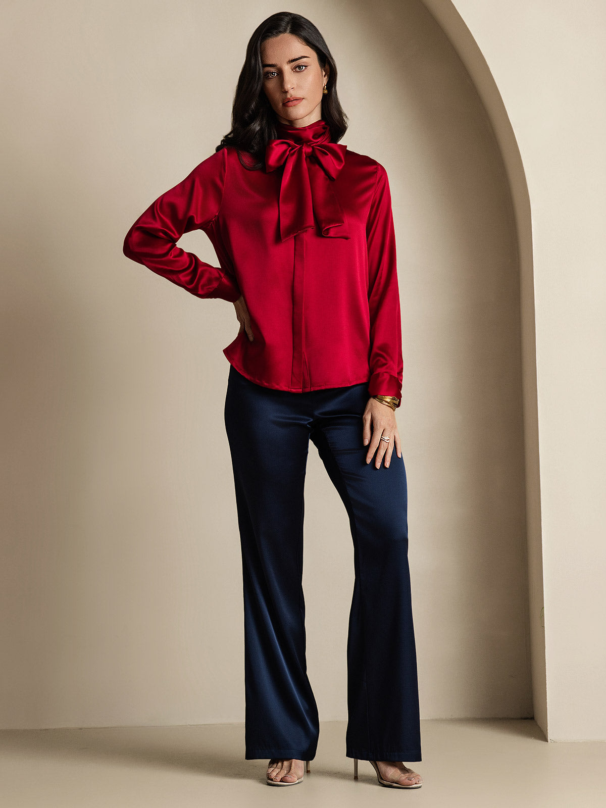[Viini] SilkSilky-FI 19Momme Womens Shirt 008