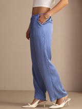 [Sininen Liituraita] SilkSilky-FI Womens Pants 003