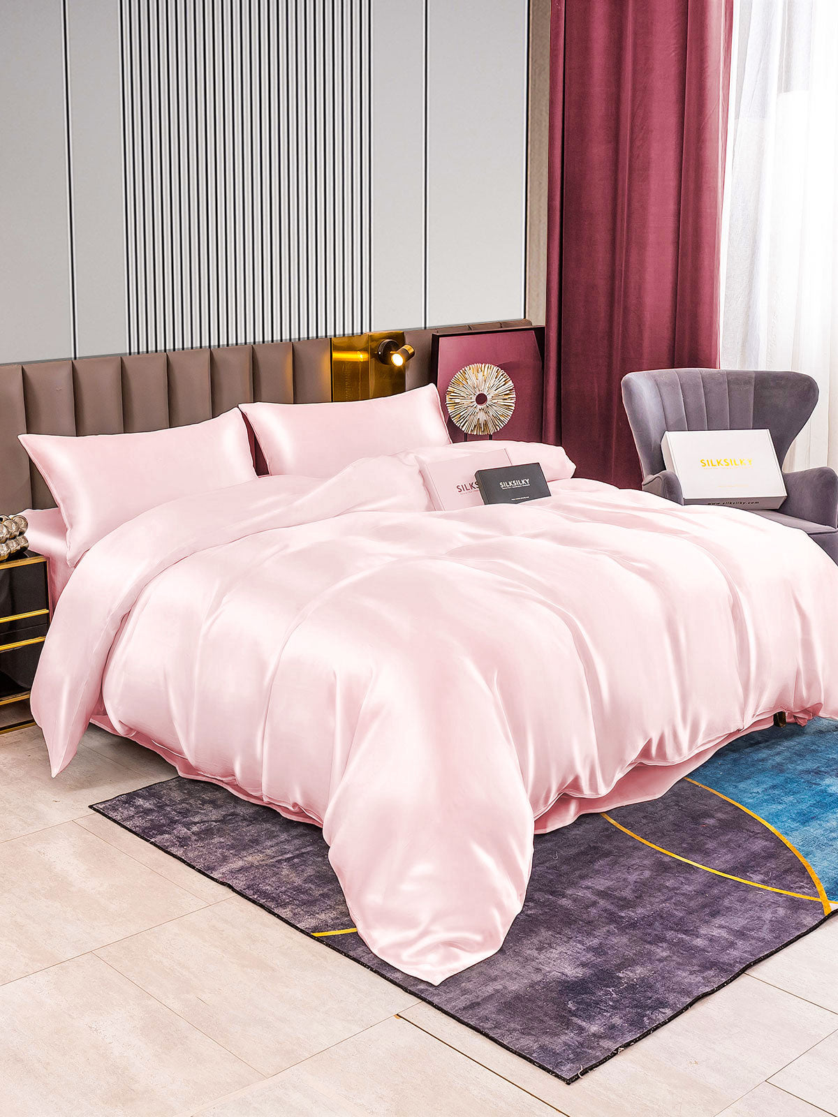 [Pinkki] SilkSilky-FI 22Momme Bedding Set 002