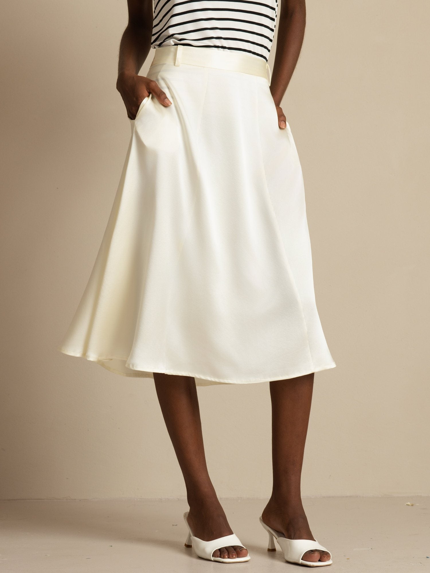 [Norsunluu] SilkSilky-FI 19Momme Silkki Skirt 001