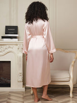 [Pinkki] SilkSilky-FI Long Sleeve Naisten Aamutakki 002