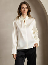 [Norsunluu] SilkSilky-FI 19Momme Womens Shirt 001