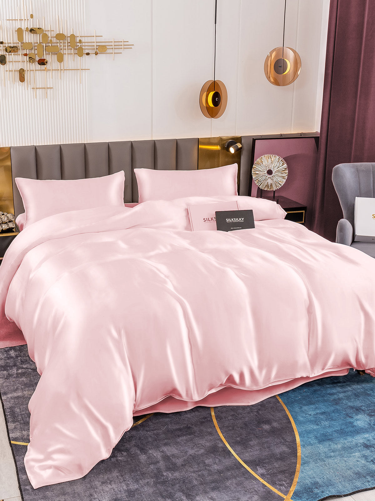 [Pinkki] SilkSilky-FI 19Momme Bedding Set 003