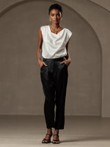 [Musta] SilkSilky-FI 19Momme Womens Pants 006