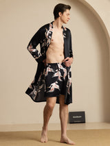 [Musta] SilkSilky-FI 19Momme Long Sleeve Mens Pajamas 001