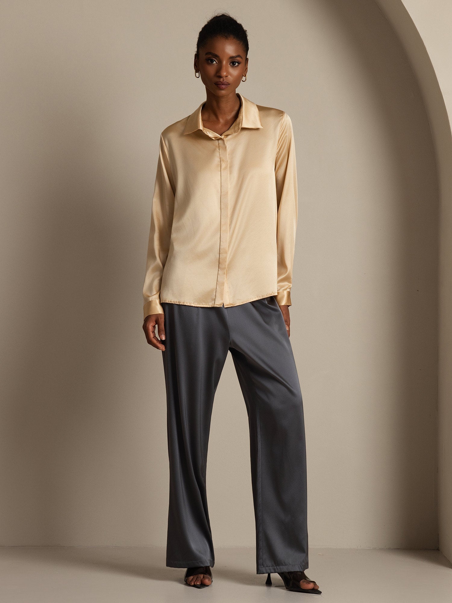 [Samppanja] SilkSilky-FI 19Momme Womens Shirt 008