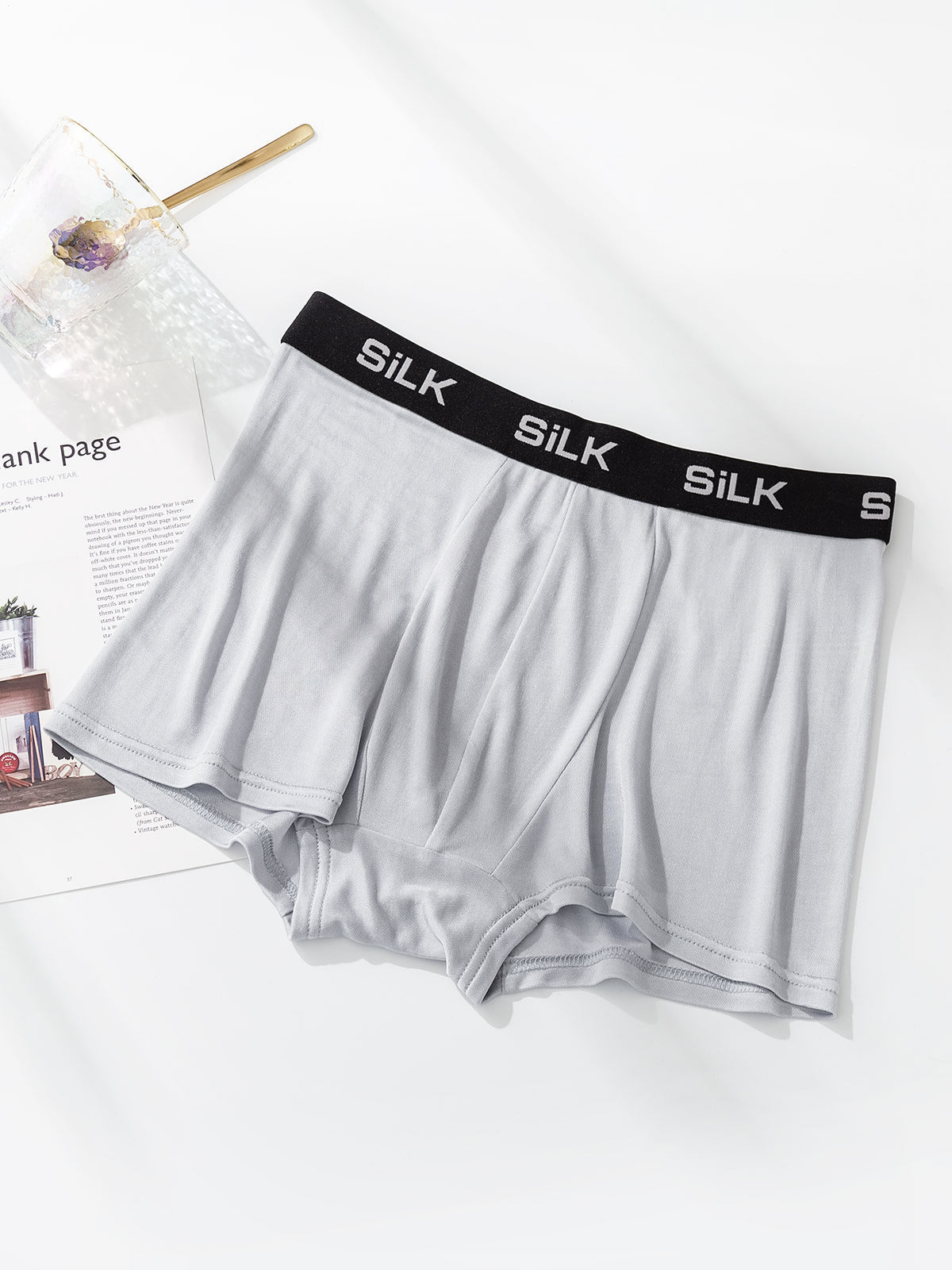 [Harmaa] SilkSilky-FI Mens Underwear 003