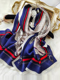 SilkSilky FI Pure Silk Scarf Tummansininen 001