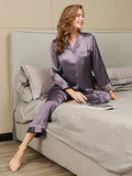 SilkSilky-FI Womens Pajamas Purppuranharmaa 004