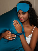 [Sinivihreä] SilkSilky-FI 19Momme Pure Silk Pillowcase Set 001