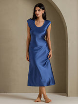 [Aito Petrooli] SilkSilky-FI Cap Sleeve Mekko 003