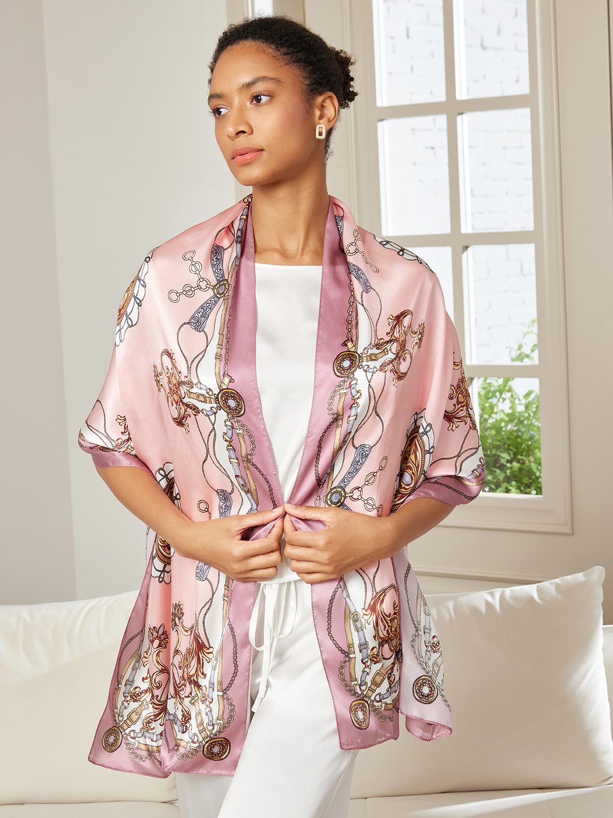 [P019] SilkSilky-FI Pure Silk Scarf 001