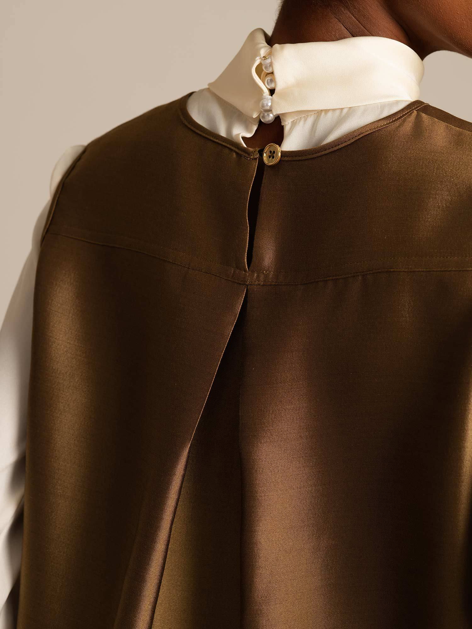 [Pronssi] SilkSilky-FI 32Momme Silk-Wool Blend Womens Vest 004,