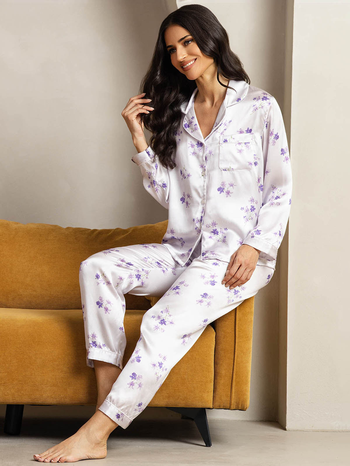 [Syreeninkukka] SilkSilky-FI Womens Pajamas 004