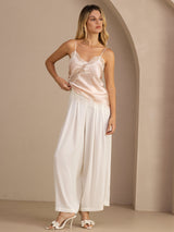 [Pinkki] SilkSilky-FI Spaghetti Strap V Neck Camisole Top 005