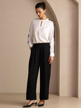 [Musta] SilkSilky-FI Womens Pants 005