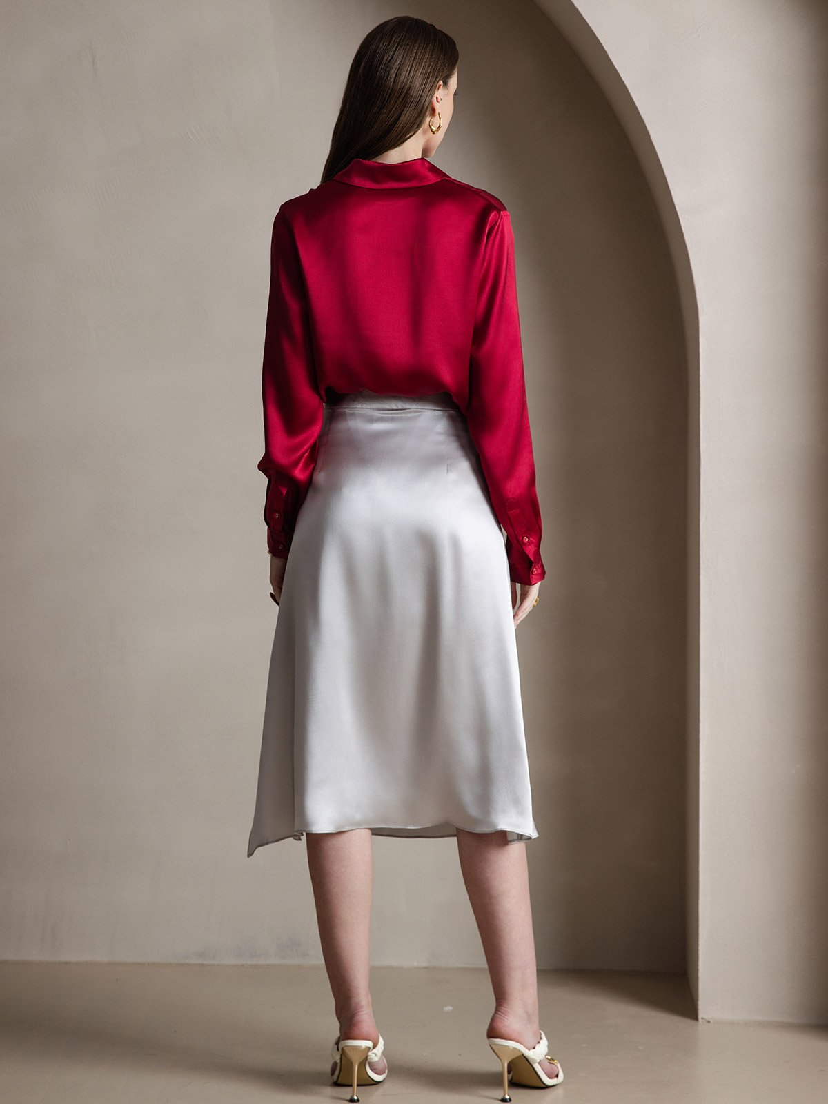 [Viini] SilkSilky-FI 19Momme Womens Shirt 004