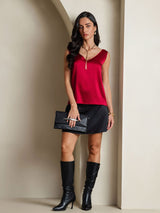 [Viini] SilkSilky-FI Sleeveless V Neck Camisole Top 007
