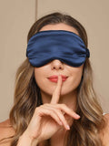 SilkSilky-FI 19Momme Eye Mask Tummansininen 002