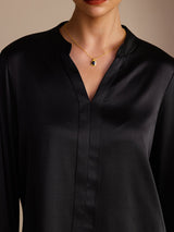 [Musta] SilkSilky-FI Long Sleeve Naisten Puserot 004
