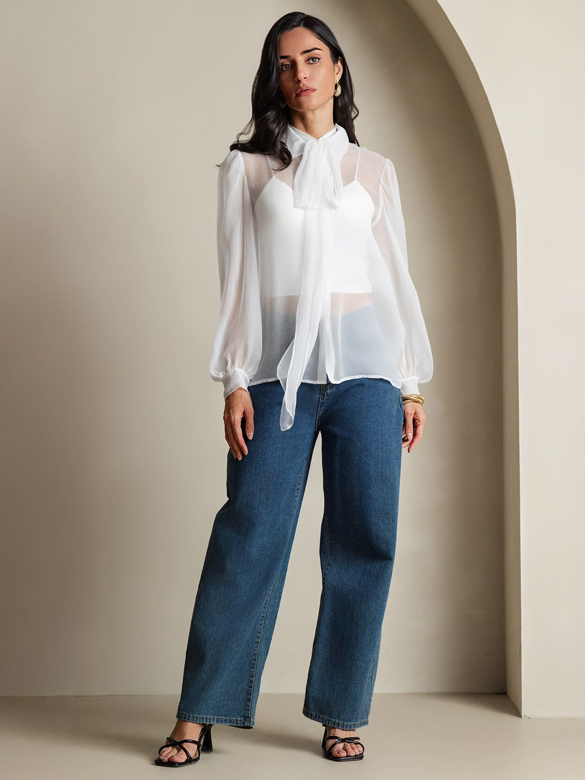 SilkSilky-FI Womens Shirt Valkoinen 007