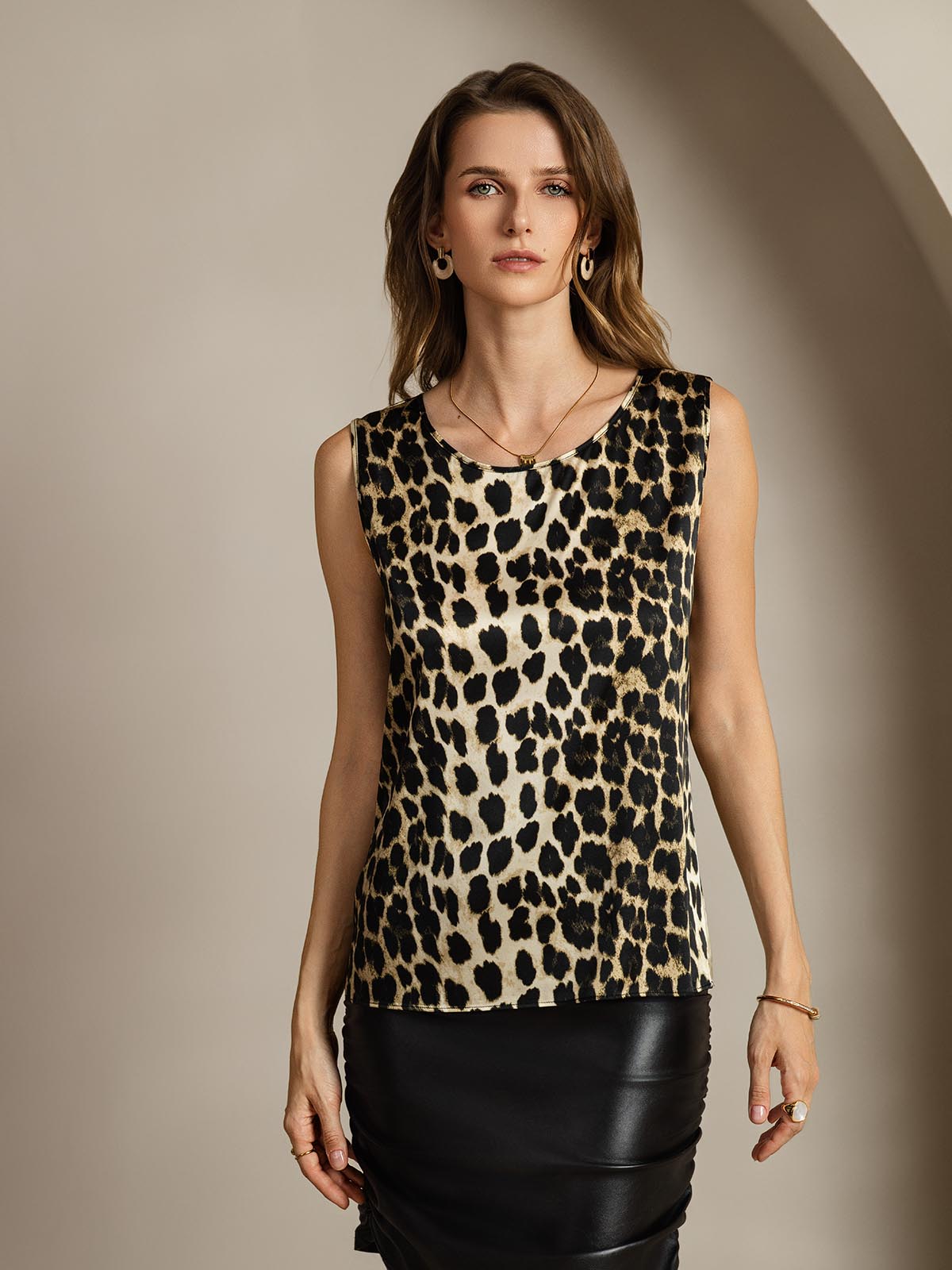 [Leopardi] SilkSilky-FI 19Momme Camisoles 001