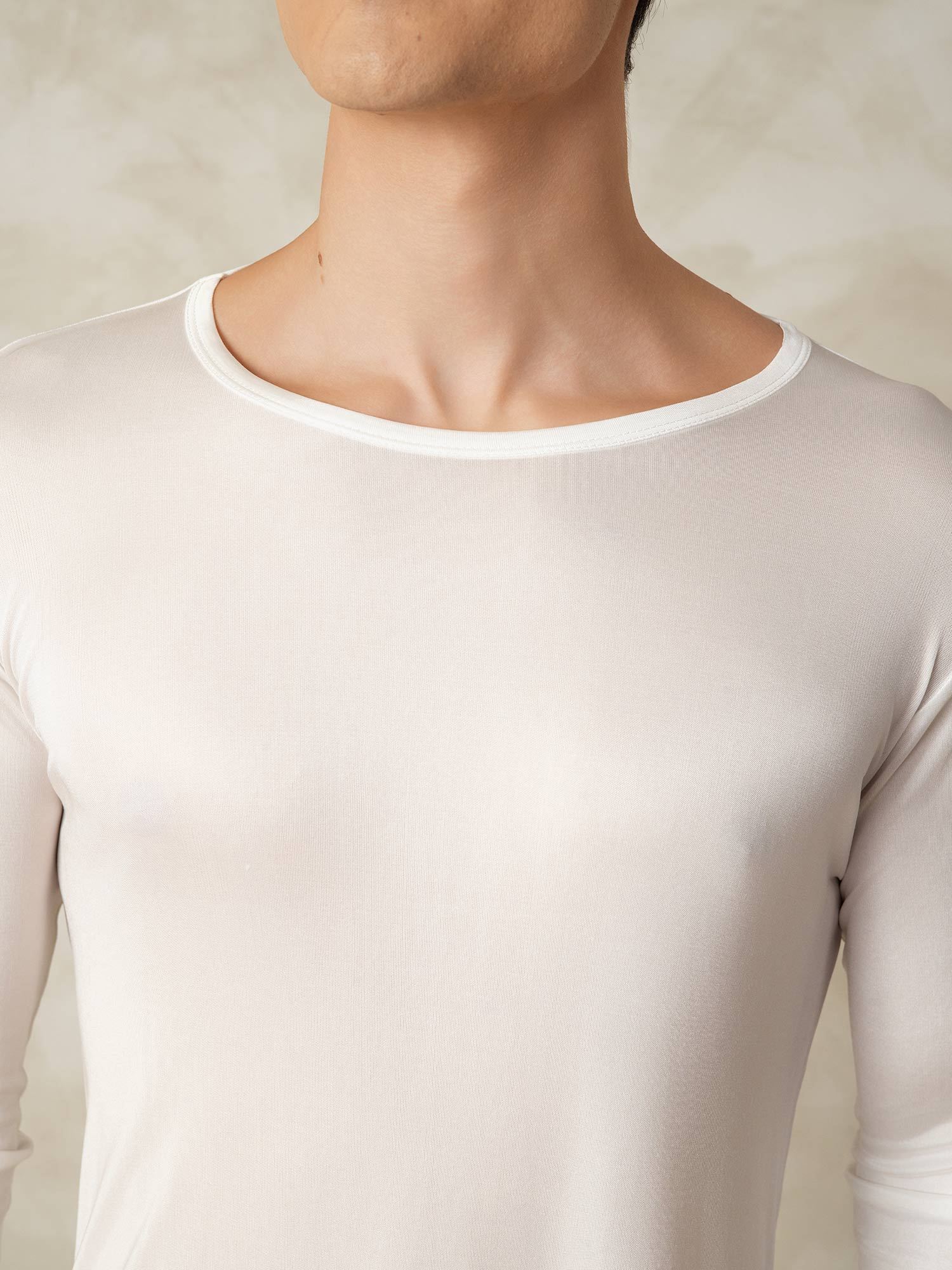 [Valkoinen] SilkSilky-FI Mens Pajamas 004
