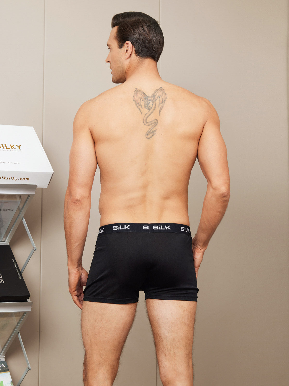 [Musta] SilkSilky-FI Mens Underwear 002