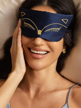 [Tummansininen] SilkSilky-FI Eye Mask 002