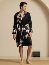 [Musta] SilkSilky-FI 19Momme Mens Robe 005