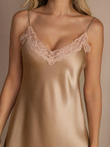 [Samppanja] SilkSilky-FI Spaghetti Strap V Neck Yöpaita 008