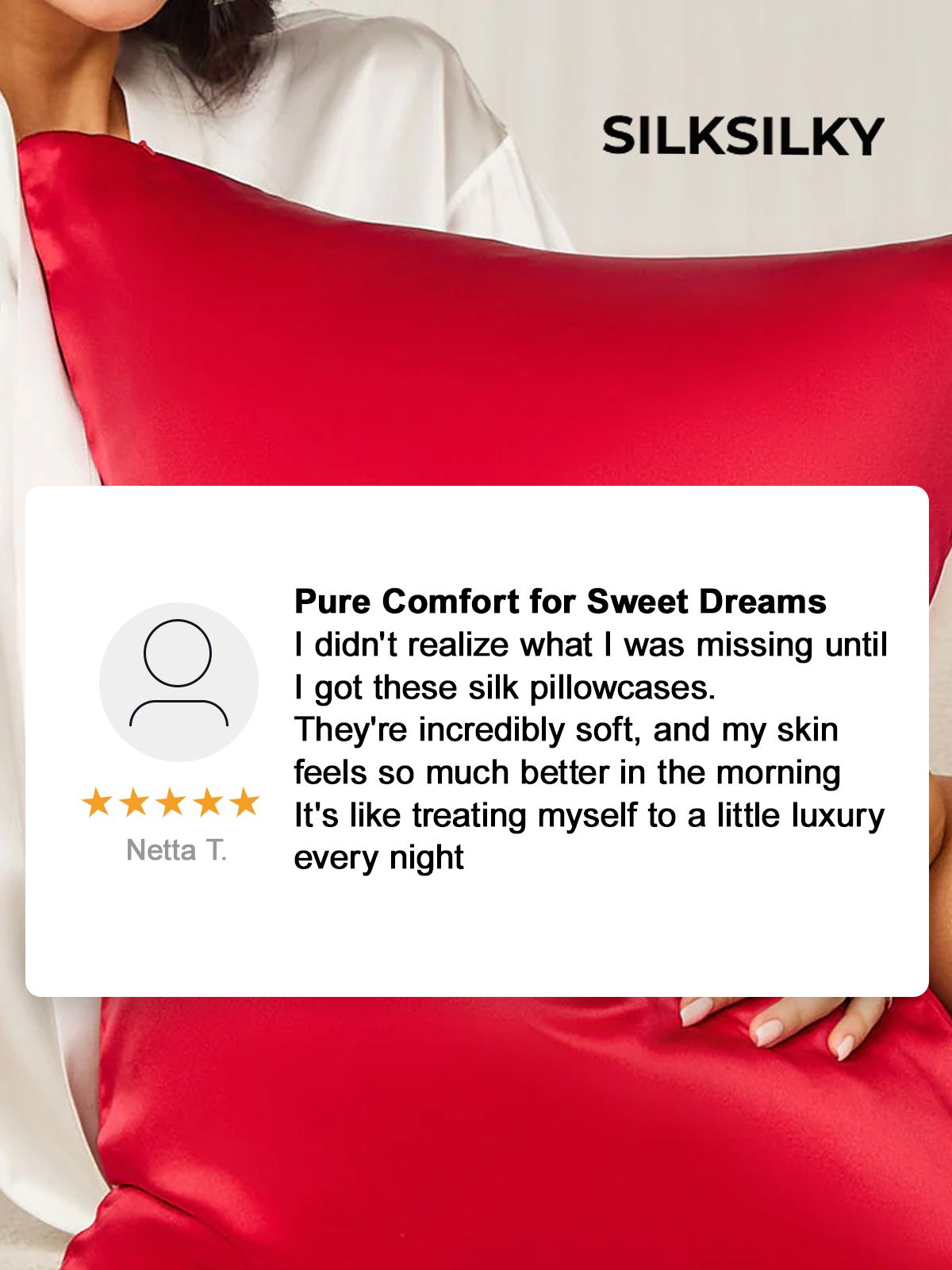 [Tummansininen] SilkSilky-FI 19Momme Pillowcase 003